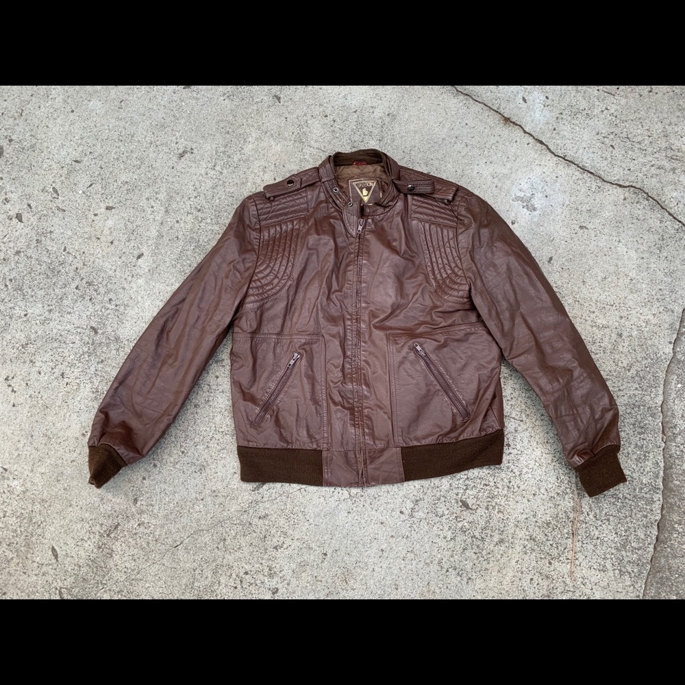 Vintage 100% Leather Jacket by Sasson